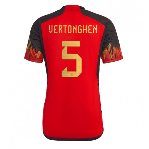 Moški Nogometni dresi Belgija Jan Vertonghen #5 Domači SP 2022 Kratek Rokav